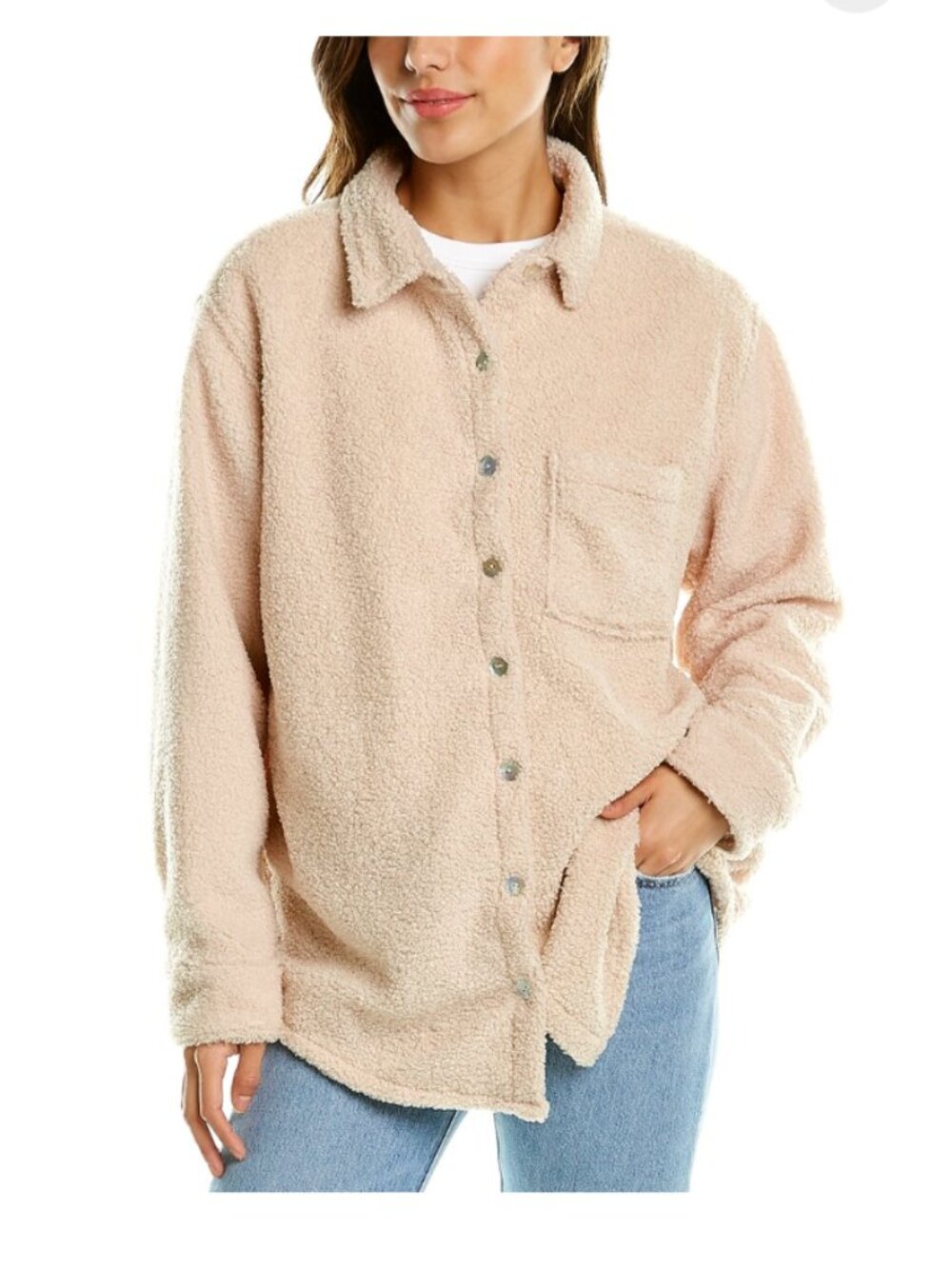 DONNI Sherpa shirt jacket S - Picture 15 of 15